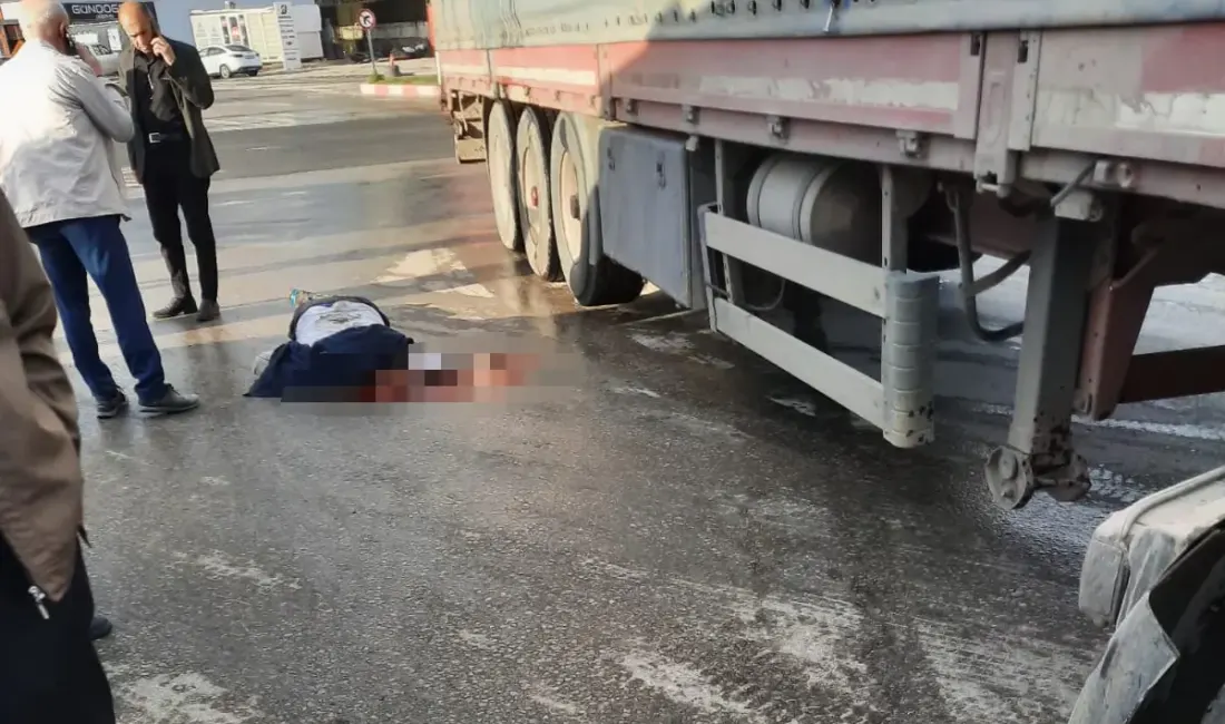 Malatya’da sabah saatlerinde meydana gelen trafik kazasında, bir yaya tırın