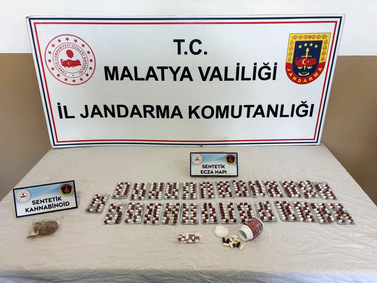 Malatya’da İl Jandarma Komutanlığı ekipleri tarafından gerçekleştirilen titiz çalışma sonucunda