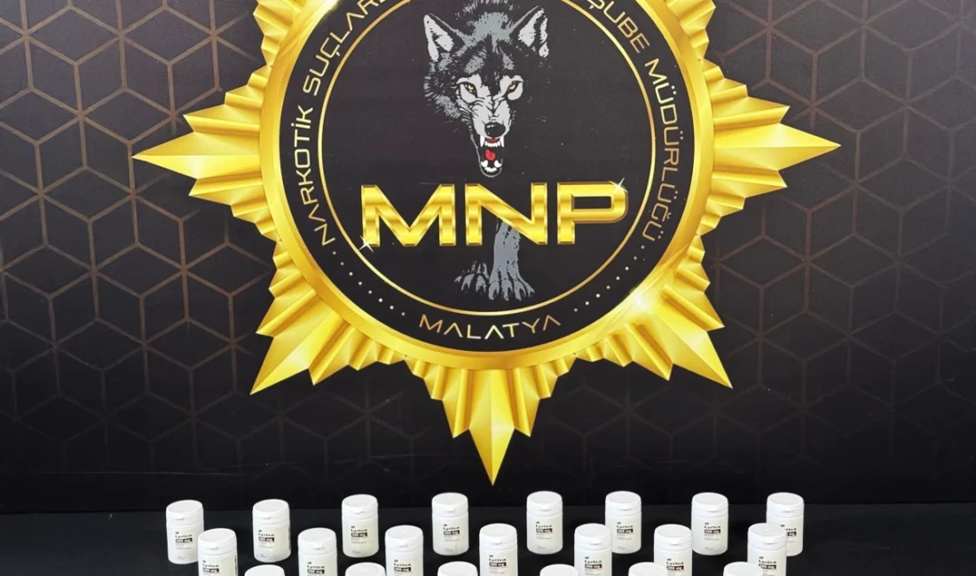 Malatya’da uyuşturucuyla mücadele kapsamında Emniyet Müdürlüğü ekipleri tarafından düzenlenen operasyonda