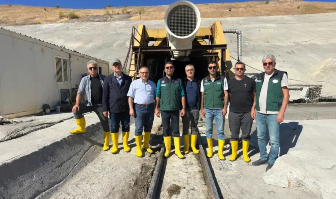 Malatya'nın Arguvan ilçesinde, Yoncali Barajı İsale Tüneli'ndeki inşaat çalışmaları hız