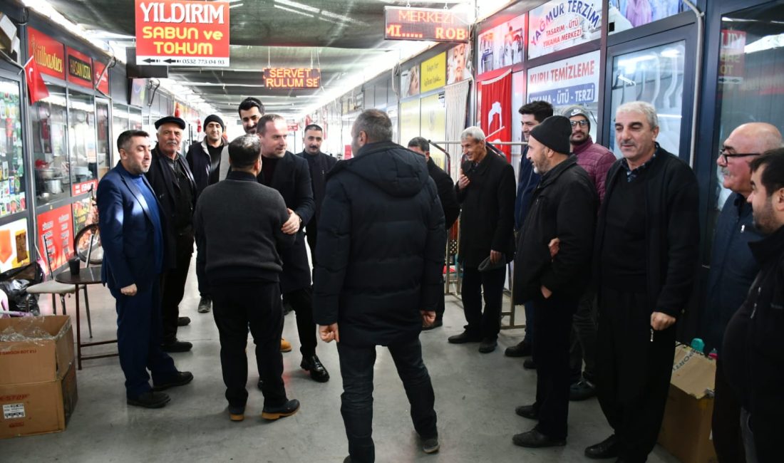 MAGİNDER Başkanı Salih Karademir, Ankara Çarşısı’nda esnafla bir araya gelerek