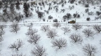 Malatya genelinde etkili olan kar yağı ile birlikte Battalgazi Belediyesi
