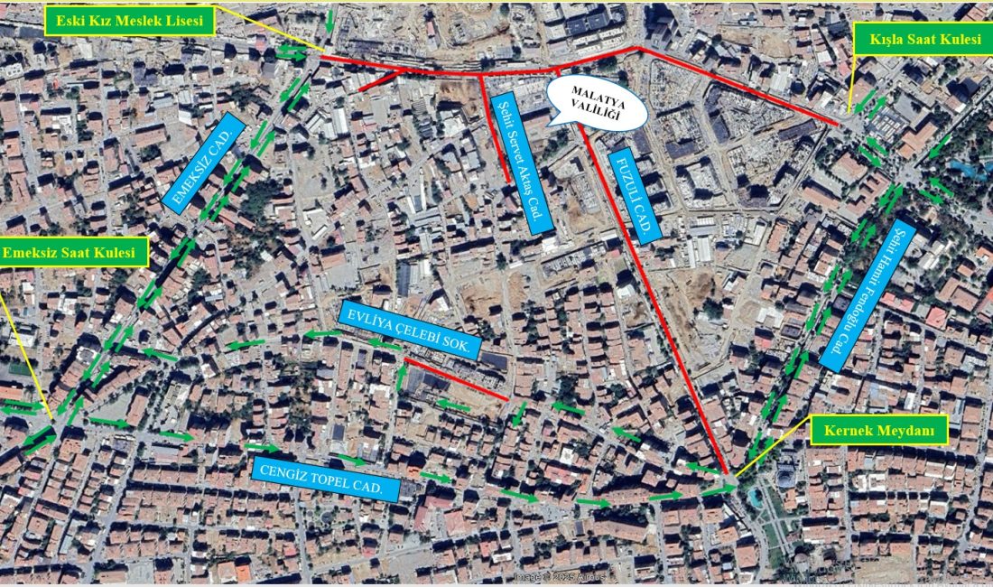 İnönü Caddesi’nde Altyapı Çalışması: Bazı Güzergâhlar Trafiğe Kapatılacak Malatya Valiliği tarafından yapılan basın açıklamasına göre, kent merkezinde altyapı