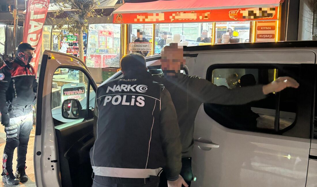 Malatya’da metruk binalar, park ve bahçelerde şüpheli şahıs ve araçlara