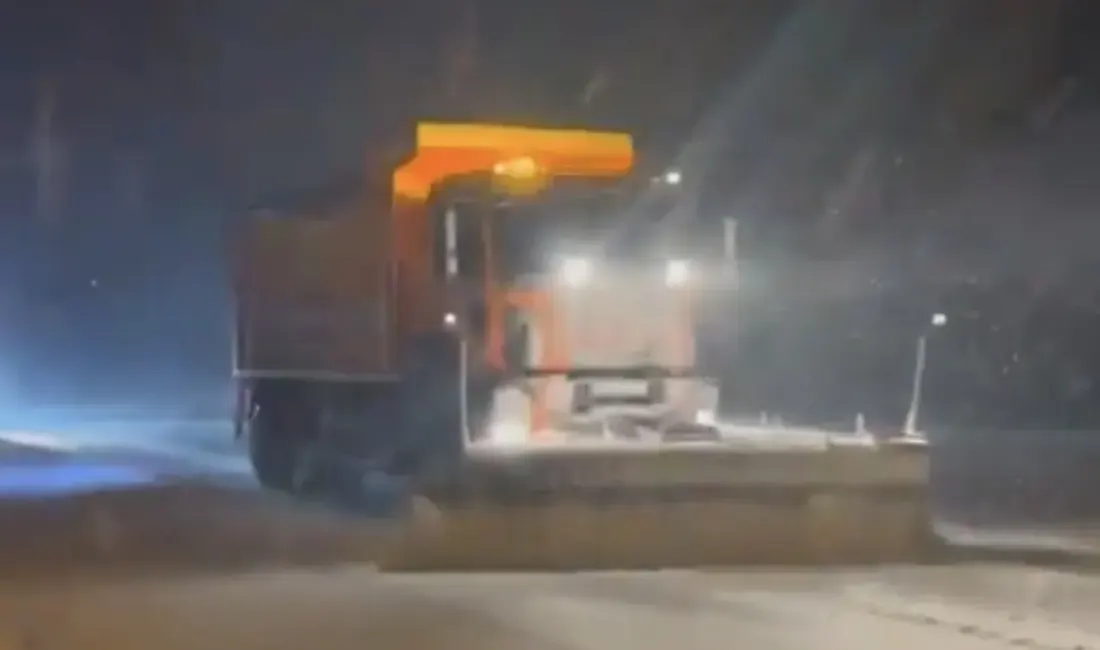 Malatya’da etkisini artıran kar yağışı ve yer yer görülen tipi,