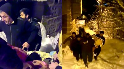 Malatya’da etkili olan yoğun kar yağışı, özellikle kırsal mahallelerde yaşamı