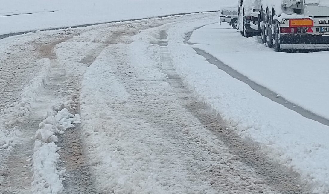 Malatya’da etkili olan kar yağışının ardından Battalgazi Belediyesi ekipleri ilçe