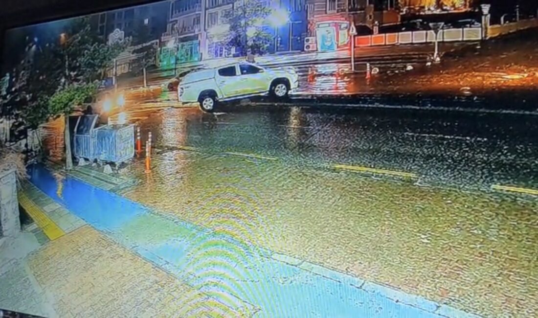 Battalgazi ilçesinde bir sürücü, yaklaşık yüz metre ileride bulunan kavşaktan