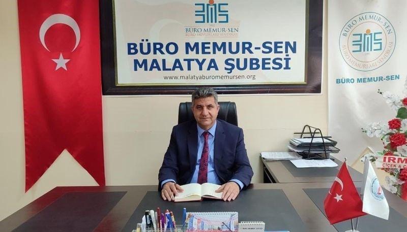 Büro Memur-Sen Malatya Şubesi, Vergi Haftası dolayısıyla yaptığı açıklamada Gelir