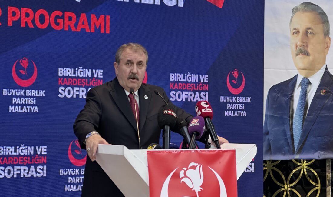 Büyük Birlik Partisi Genel Başkanı Mustafa Destici, Malatya’da yaptığı konuşmada