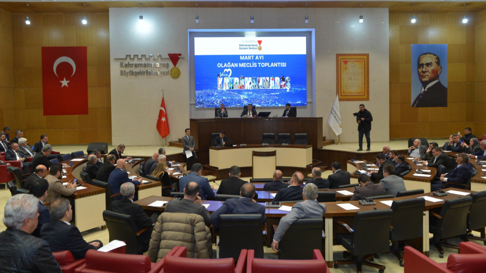 Kahramanmaraş Büyükşehir Belediyesi Mart ayı olağan meclis toplantısında önemli kararlar