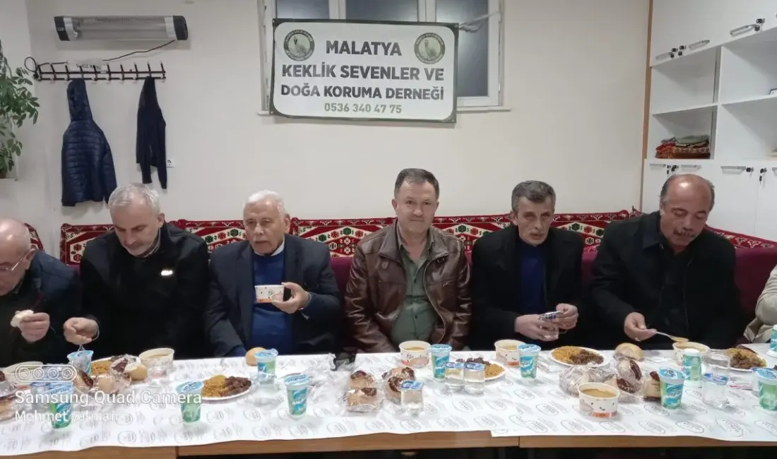 Malatya Keklik Sevenler ve Doğa Koruma Derneği tarafından düzenlenen iftar