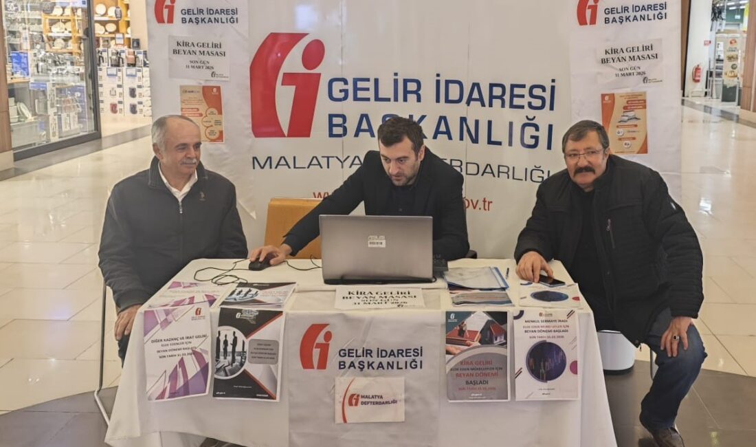 Malatya’da kira geliri elde eden mükellefler için 2025 yılına ait
