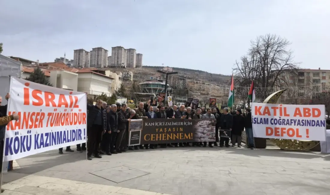 Malatya’da Kudüs Kardeşlik Platformu, ABD ve İsrail rejiminin İran’a yönelik