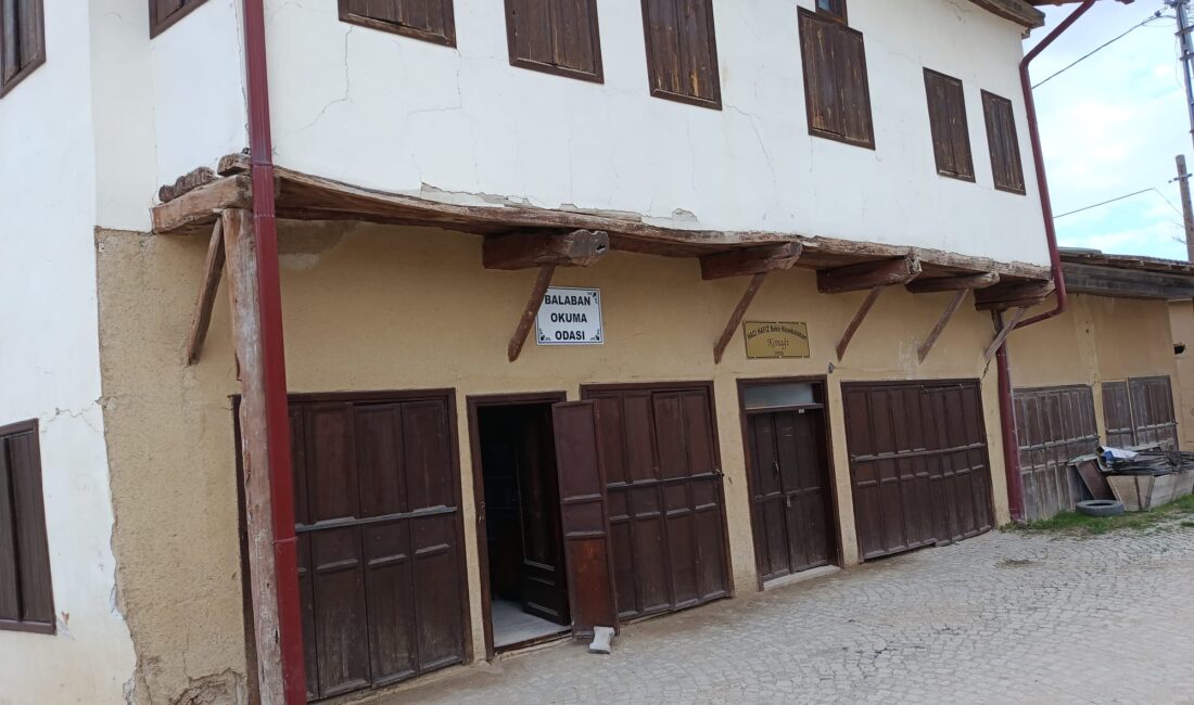 Darende’nin Balaban Mahallesi’nde restore edilen tarihi konak, okuma salonuna dönüştürülerek