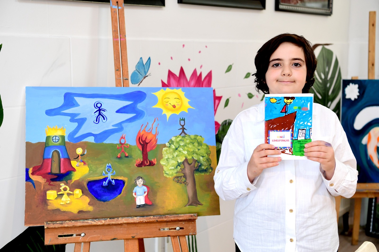 Malatya Büyükşehir Belediyesi Sanat Merkezi’nde eğitim alan 5. sınıf öğrencisi