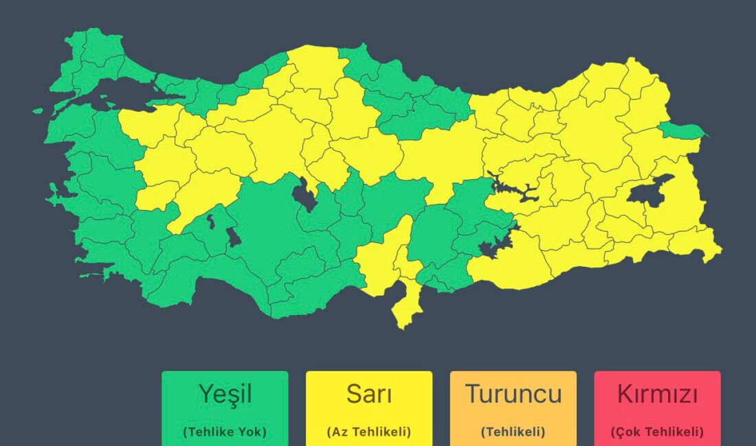 Meteoroloji Genel Müdürlüğü verilerine göre, 9-10 Nisan 2026 tarihlerinde Doğu