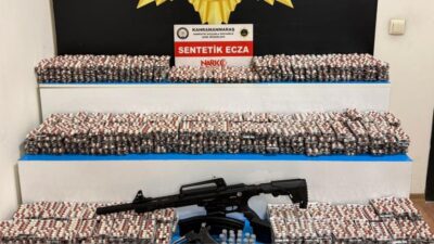 Kahramanmaraş’ta narkotik ekiplerince düzenlenen operasyonda 29 bini aşkın sentetik ecza