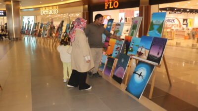 Malatya’da düzenlenen resim sergisiyle, Fethi Gemuhluoğlu Fen Lisesi öğrencilerinin yıl