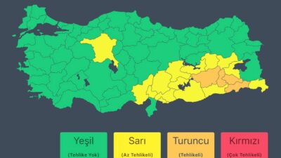 Meteoroloji Genel Müdürlüğü, Malatya başta olmak üzere birçok il için