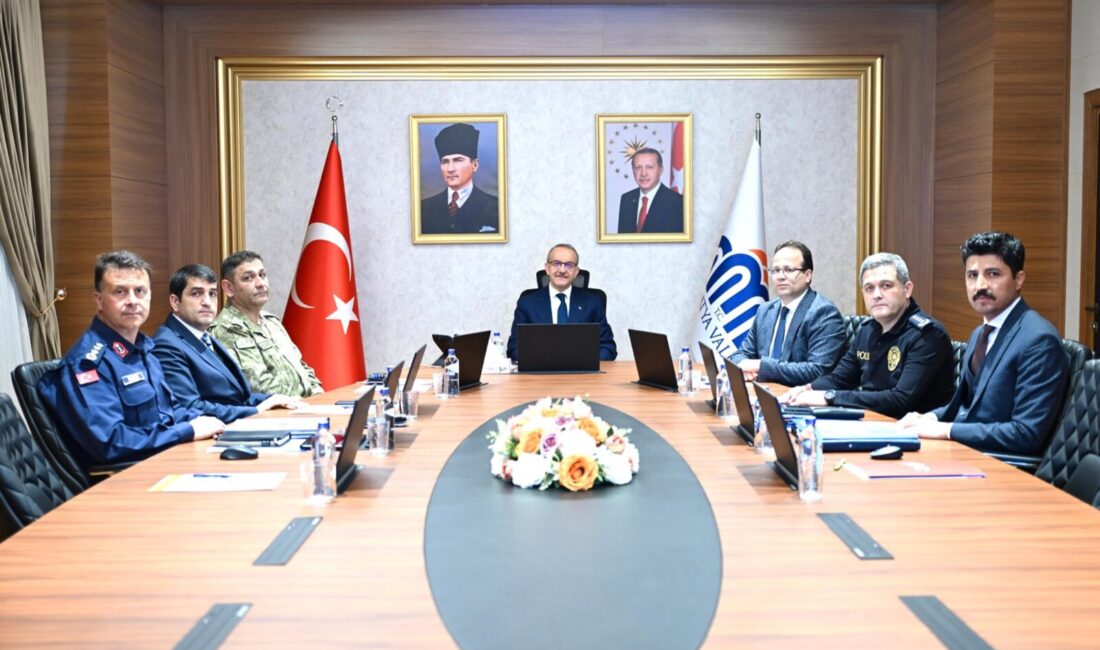 Vali Seddar Yavuz başkanlığında gerçekleştirilen İl Güvenlik Asayiş ve Koordinasyon