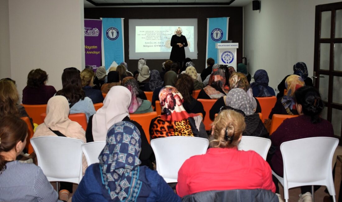 Malatya Kent Konseyi Kadın Meclisi tarafından düzenlenen konferansta diyabet ve