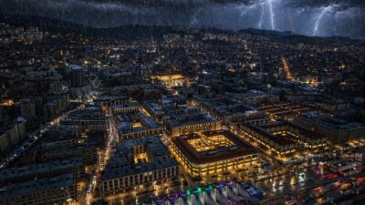 Meteoroloji’nin uyarısının ardından Malatya’da kuvvetli sağanak ve dolu yağışı etkisini