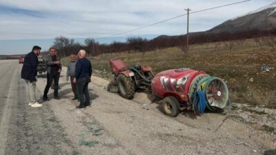 Malatya’nın Doğanşehir ilçesinde meydana gelen traktör kazasında ağır yaralanan 26