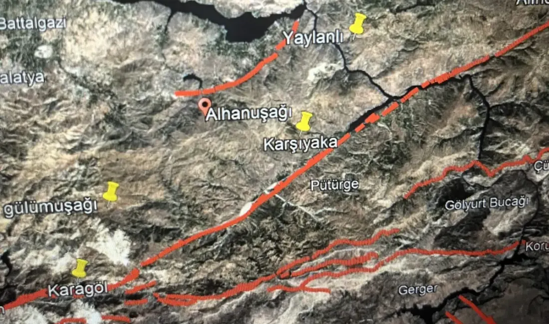 AFAD tarafından 4.4 olarak açıklanan Battalgazi depremi sonrası ünlü yer