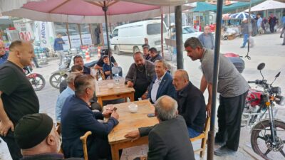 Darende Belediye Başkanı Alican Bozkurt, Kurban Bayramı öncesi ilçe çarşısında