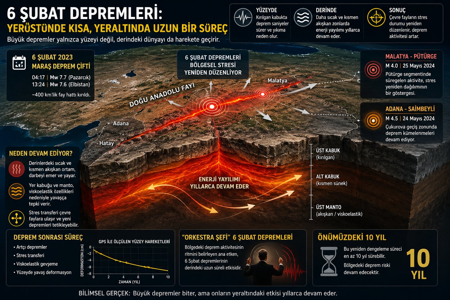 Deprem Uzmanından dikkat çeken açıklama: “6 Şubat deprem çifti hala yeraltında canlı” Karadeniz Teknik Üniversitesi Jeoloji Mühendisliği Bölümü’nden emekli Prof. Dr. Osman