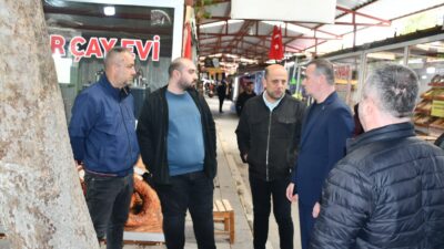 MAGİNDER Başkanı Salih Karademir, Akpınar Esnaf Çarşısı’nda esnafın yaşadığı kira