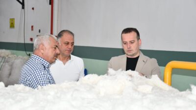 MAGİNDER Başkanı Salih Karademir, Birinci Organize Sanayi Bölgesine yaptığı ziyarette,