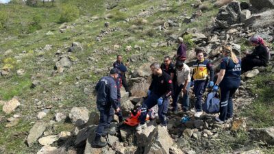 Malatya’nın Pütürge ilçesinde keçilerini otlatırken kayalıklardan düşen 80 yaşındaki kadın,