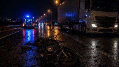 Malatya’da tır ile motosikletin çarpıştığı kazada ağır yaralanan motosiklet sürücüsü