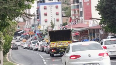 Malatya’nın Darende ilçesinden geçen D-300 Devlet Karayolu’nda, Kurban Bayramı tatilinin