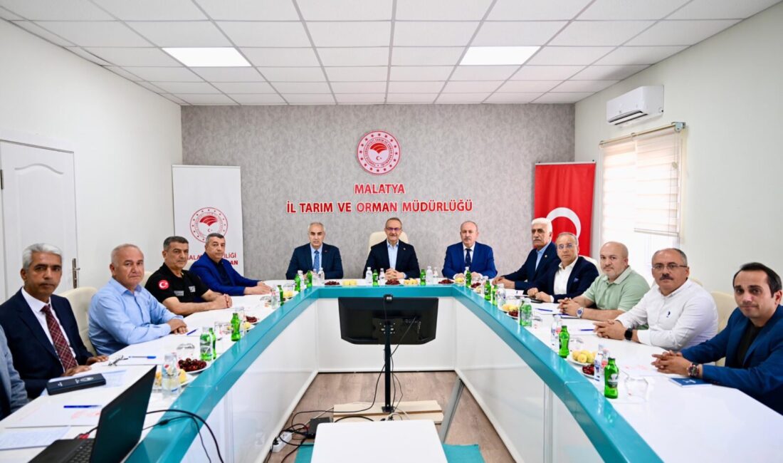 Malatya Valisi Seddar Yavuz başkanlığında düzenlenen toplantıda, kayısı rekoltesine ilişkin