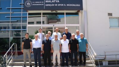 Amatör Spor Kulüpleri Federasyonu (ASKF) Malatya Şubesi’nin yeni yönetimi, ilk