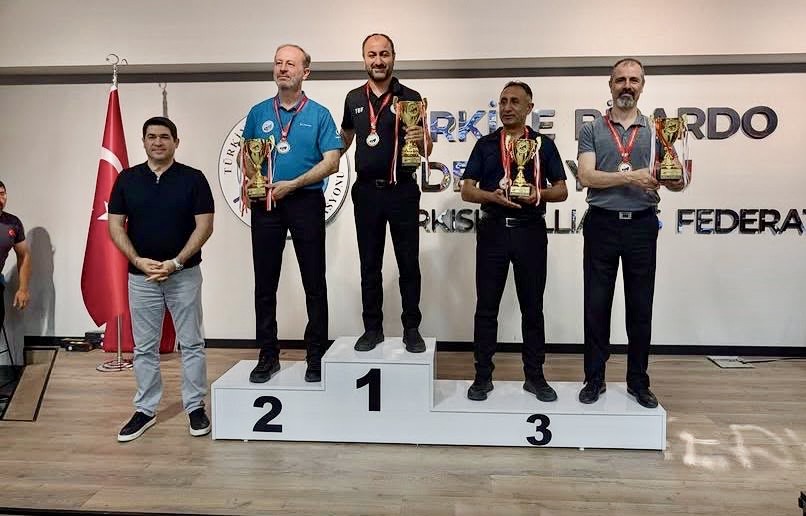 Malatyalı Bilardocu Türkiye Şampiyonu Oldu Ankara’da düzenlenen Türkiye 3 Bant Bilardo C Kategorisi 1. Etap