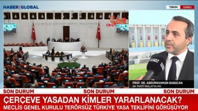 AK Parti Malatya Milletvekili Abdurrahman Babacan, Terörsüz Türkiye sürecine ilişkin