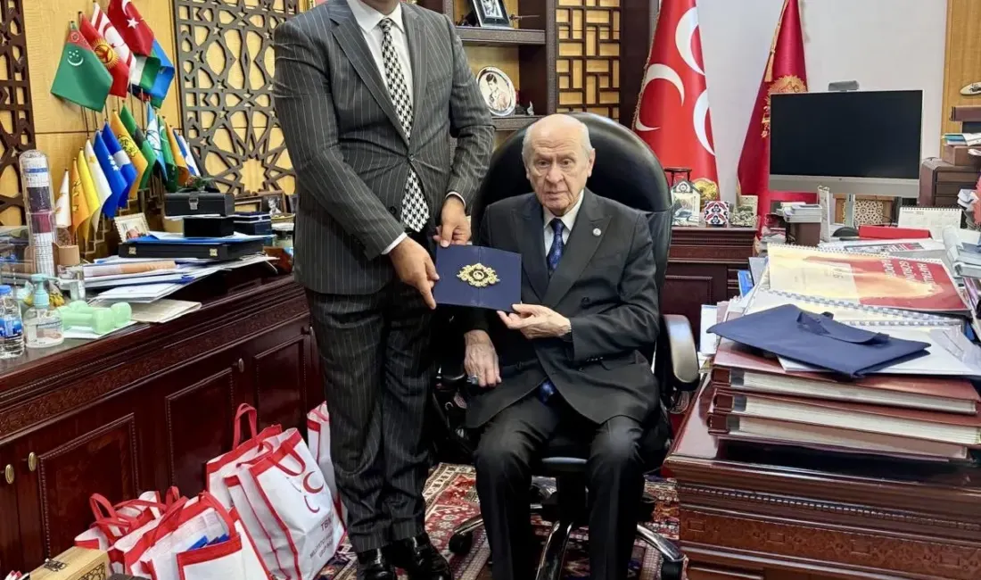 Kuluncak Belediye Başkanı Erhan Cengiz, MHP Genel Merkezi’nde Devlet Bahçeli