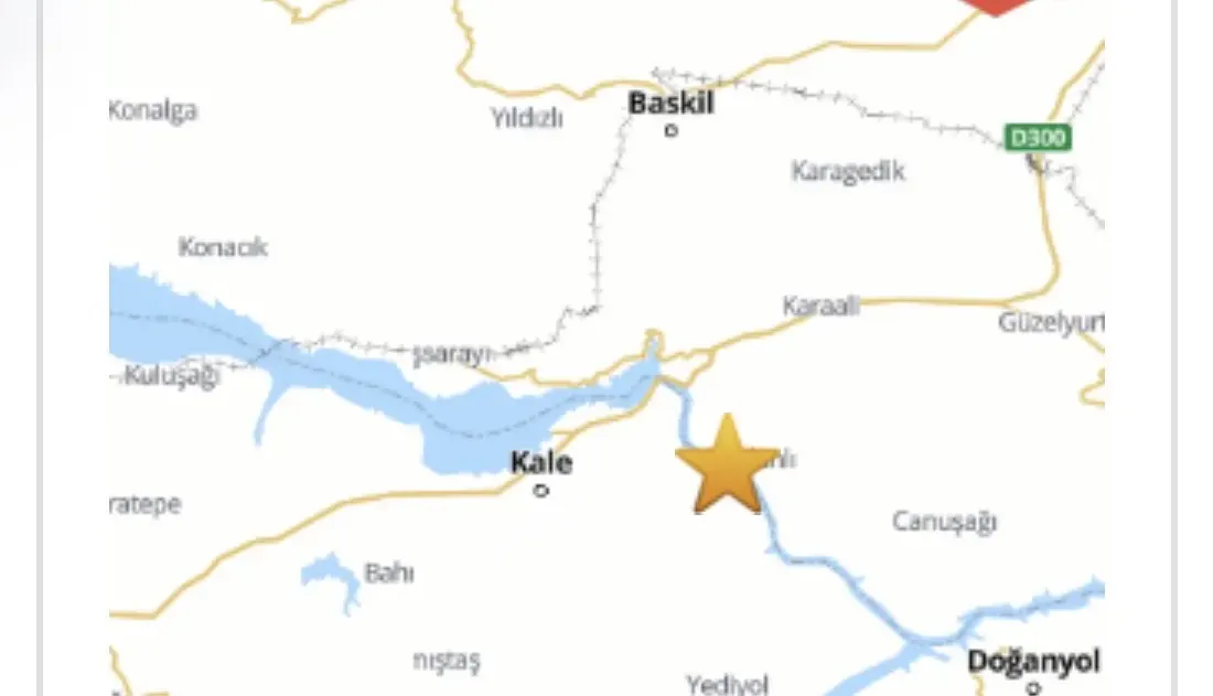 Elazığ’ın Malatya sınırındaki Baskil ilçesinde 3,0 büyüklüğünde deprem meydana geldi.