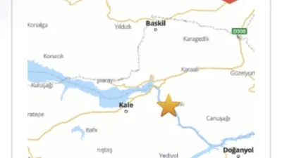 Elazığ’ın Malatya sınırındaki Baskil ilçesinde 3,0 büyüklüğünde deprem meydana geldi.