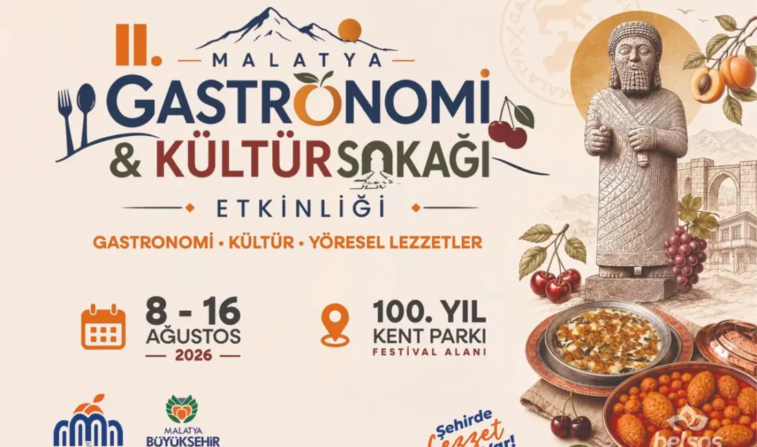 Malatya Kültür Yolu Festivali kapsamında düzenlenen Gastronomi & Kültür Sokağı,