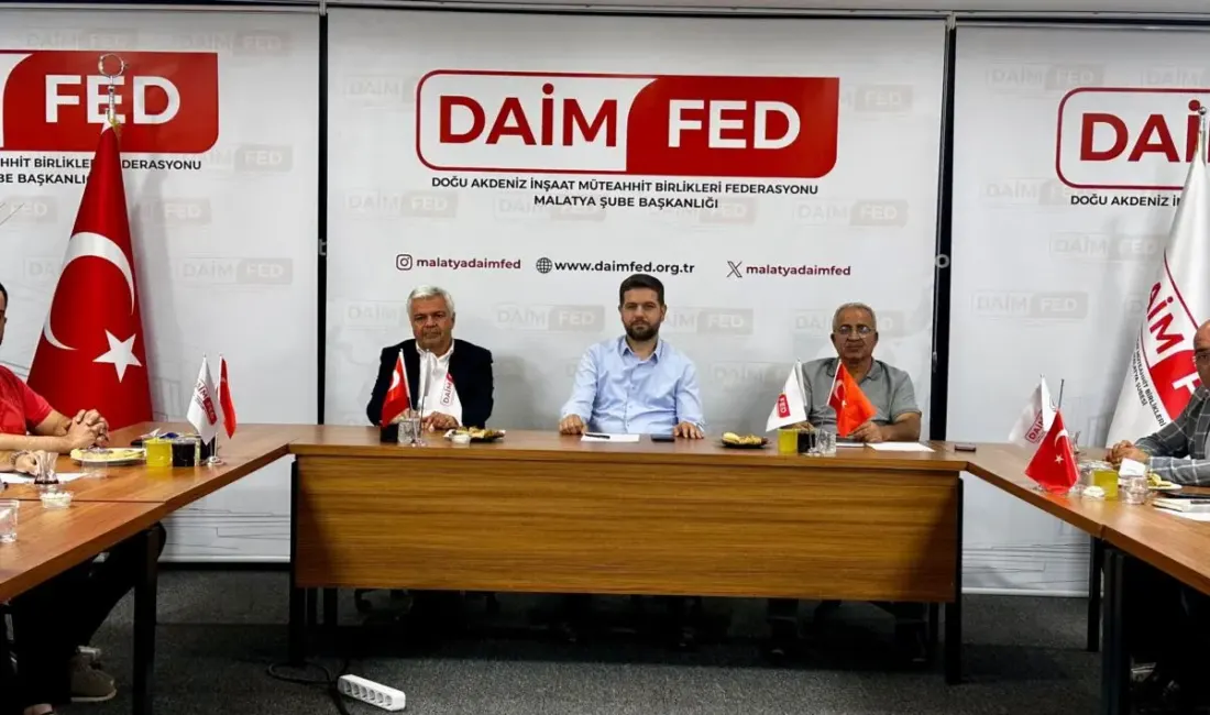 Malatya’da iş kazaları için ortak güvenlik adımı DAİMFED Malatya’nın ev sahipliğindeki toplantıda SGK ve iş sağlığı ve