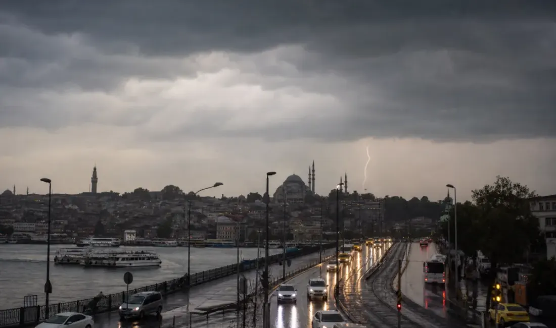Meteoroloji verilerine göre İstanbul’da 28 Ağustos Cuma günü gök gürültülü