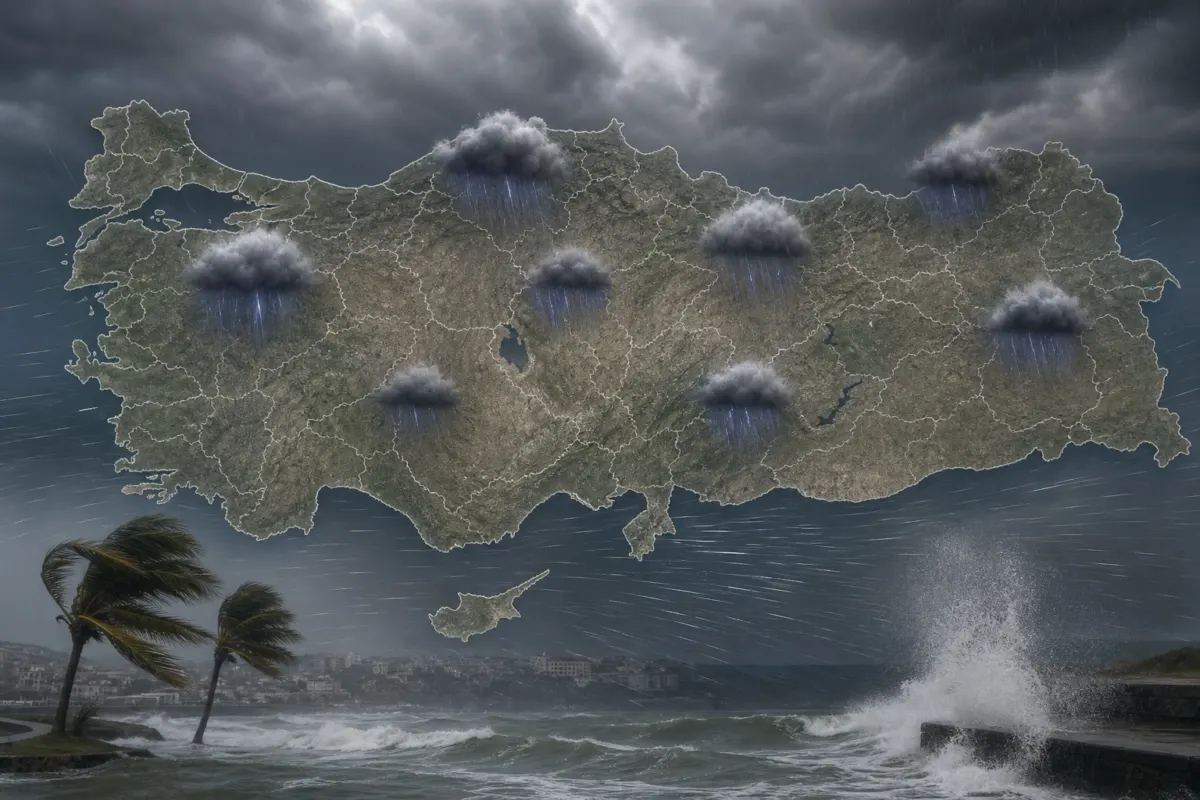 Meteoroloji’nin 29 Ağustos Cumartesi tahminine göre yurdun birçok bölgesinde sağanak