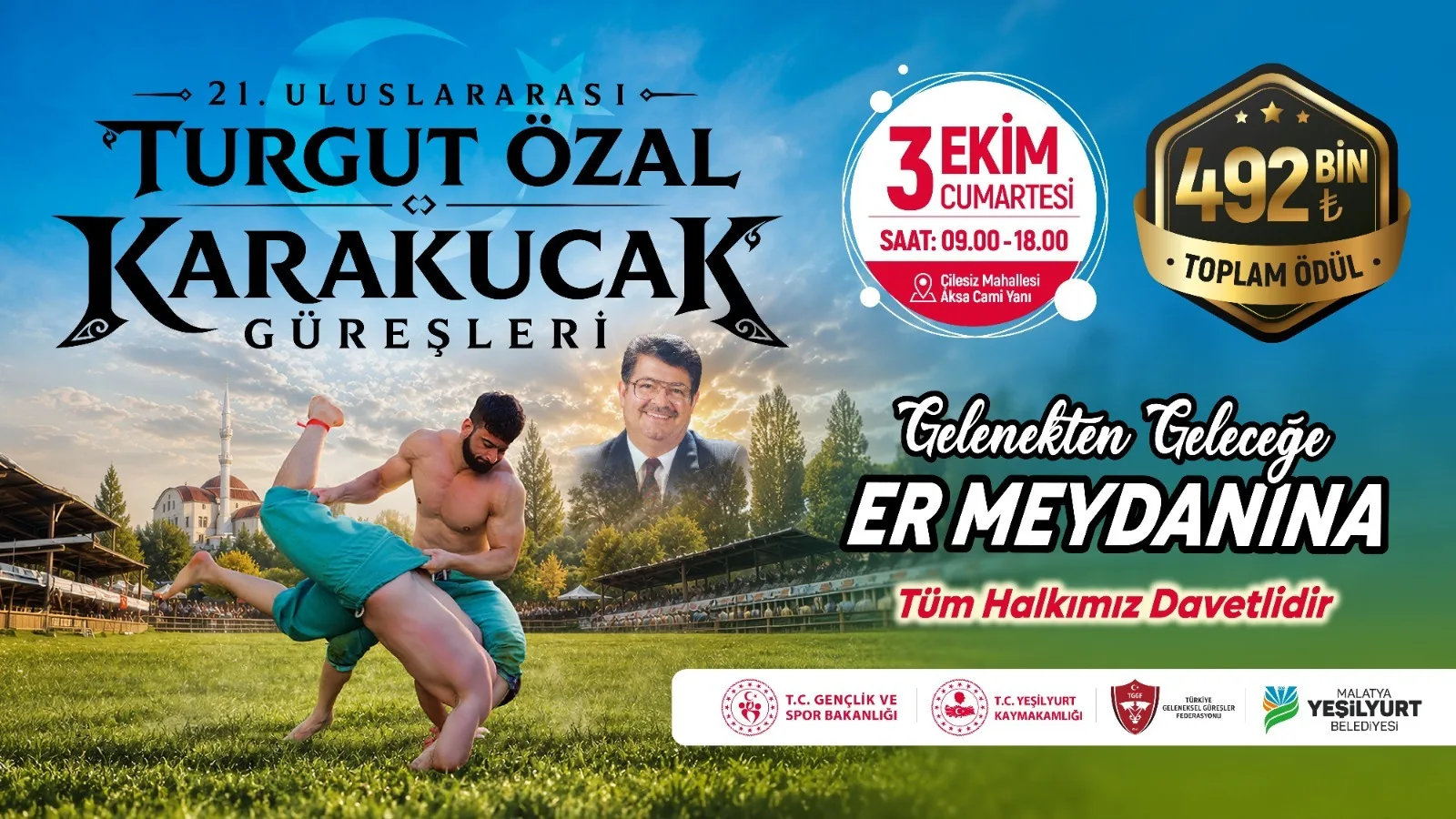 Yeşilyurt Belediyesi ev sahipliğinde, Gençlik ve Spor Bakanlığı, Yeşilyurt Kaymakamlığı