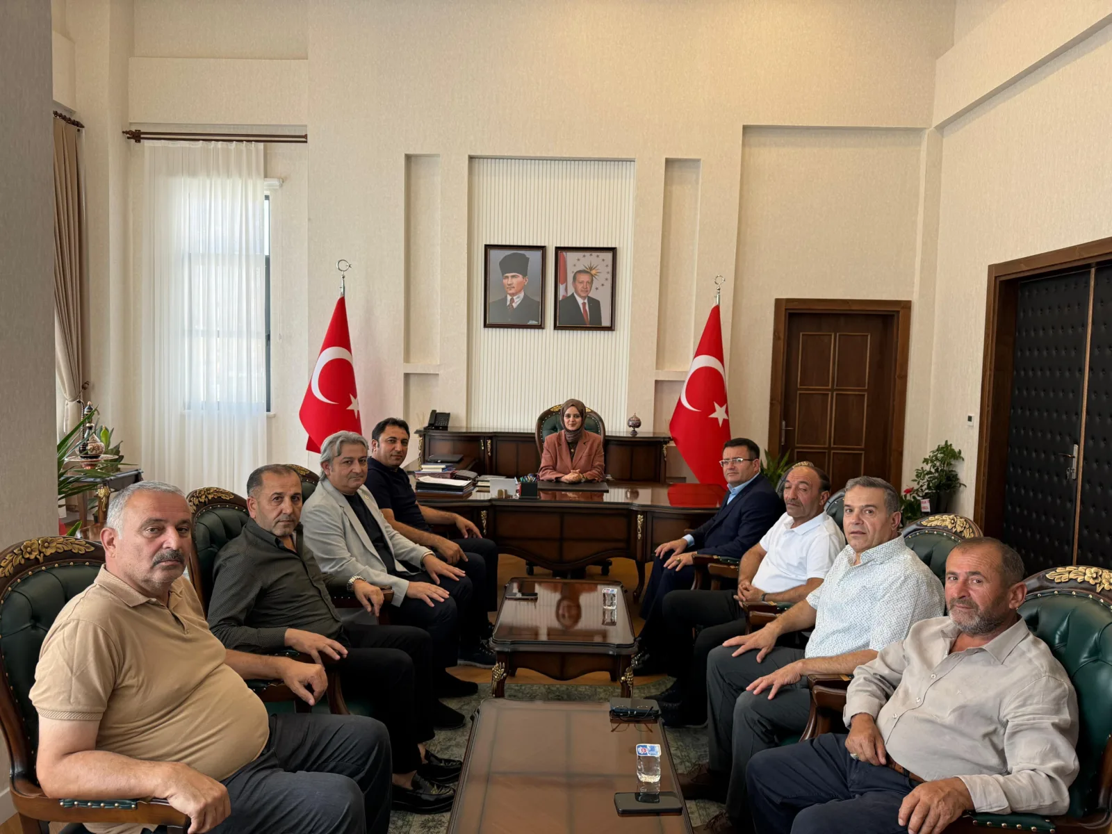 Ziyarette Cengiz’e siyasi parti ve sivil toplum kuruluşu temsilcileri eşlik