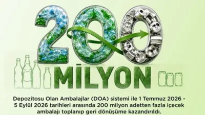 1 Temmuz-5 Eylül arasında iade edilen her ambalaj için kullanıcı